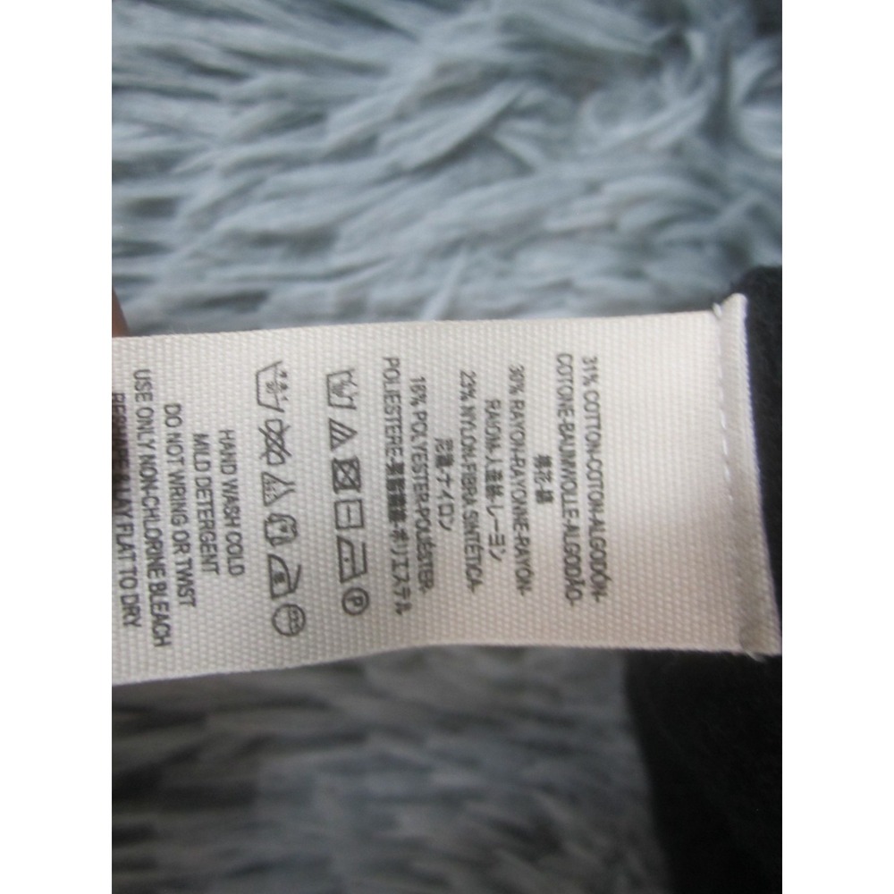 Free‎ People Womens Small Sweater Black Long Sleeve V-Neck Casual Knit - Picture 5 of 9
